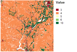Ranked land-use types Ranked land-use types