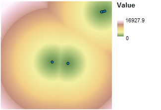 Distance from existing school locations input Distance from existing school locations input