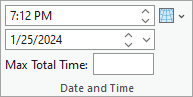 Date and Time section