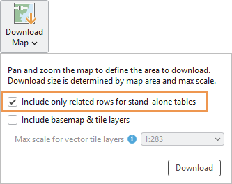 Download Map ribbon command and drop-down options Download Map ribbon command and drop-down options