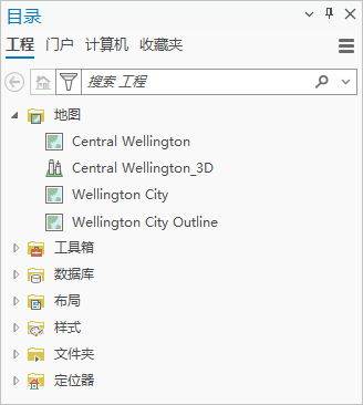 展开了地图容器的内容窗格 展开了地图容器的内容窗格