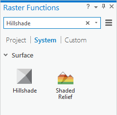 Search for hillshade Search for hillshade