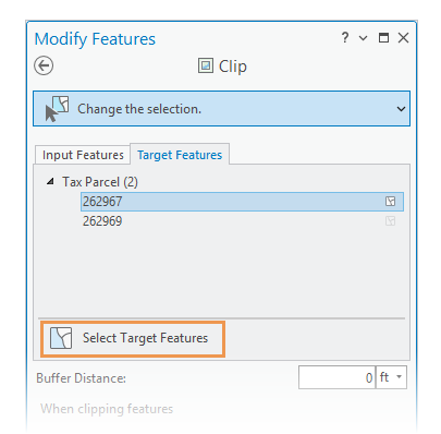Select Target Features Select Target Features