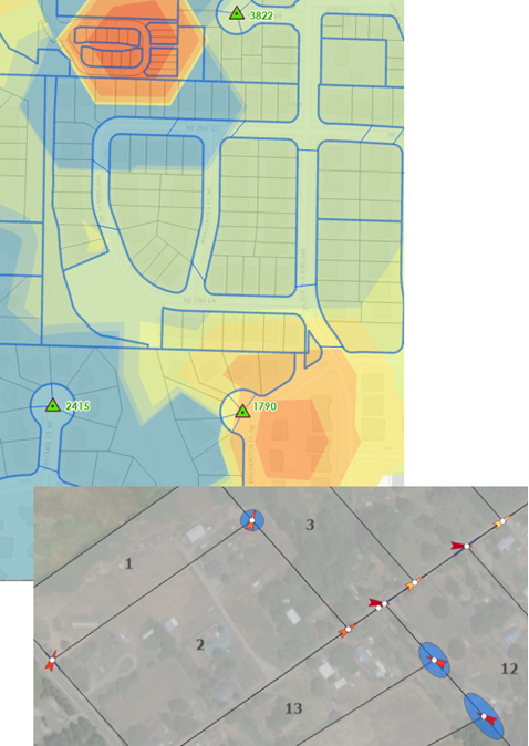 Analyse-Layer bei der Anpassung der kleinsten Quadrate