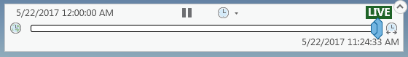 Zeitschieberegler im Live-Modus