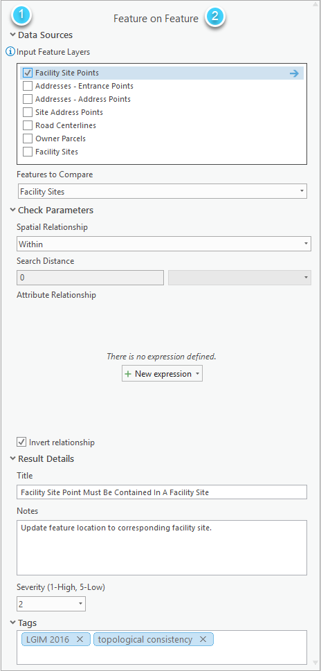 Review Rules check panel