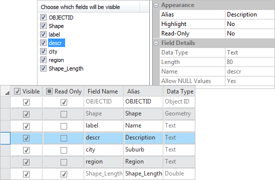 Feldeigenschaften in ArcMap und ArcGIS Pro