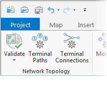 Der Befehl "Überprüfen" in der Gruppe "Netzwerk-Topologie"