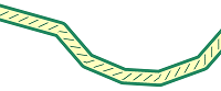 Linien-Features werden mit einem Bildstrichsymbol dargestellt.