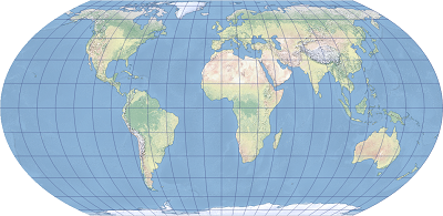 Ein Beispiel für die Equal Earth-Projektion