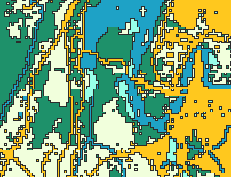 Aus Raster konvertierte Polygon-Features