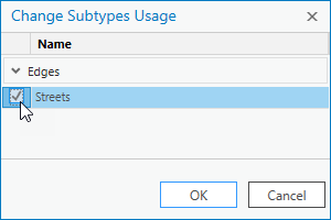 Wählen Sie Subtypes aus.