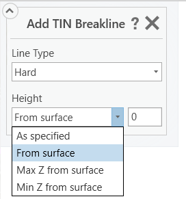 TIN-Bruchkante hinzufügen