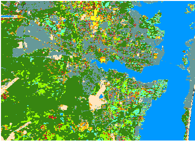 Raster nach der Anwendung von Majority Filter