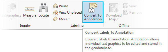 ScreenTip für den Befehl zum Konvertieren in eine Annotation