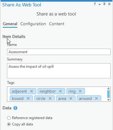 Datenoptionen für Web-Werkzeuge