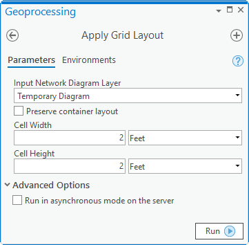 Parameter für "Gitter-Layout anwenden"