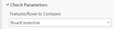 Parameter "Zu vergleichende Features/Zeilen"