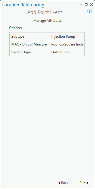 Tabelle "Attribute verwalten"