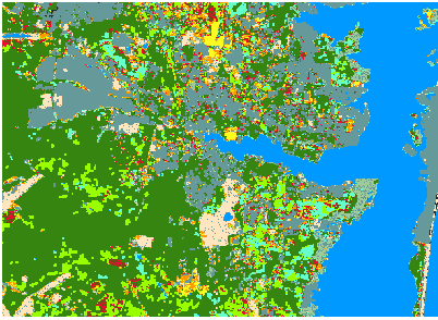 Raster nach der Anwendung von Boundary Clean