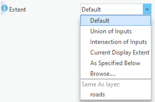 Default Extent control