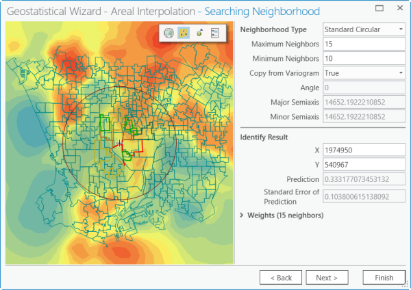 Bereich 3 des Geostatistical Wizard