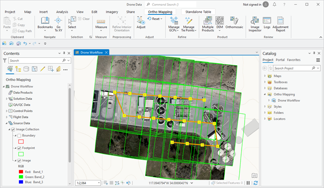 Ansicht "Ortho-Mapping"