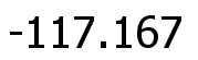 Beispiel für eine Beschriftung in Dezimalgrad mit drei Dezimalstellen, einem Minuszeichen und ohne Gradsymbol