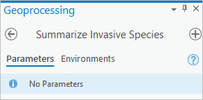 Geoverarbeitungswerkzeug "Summarize Invasive Species"