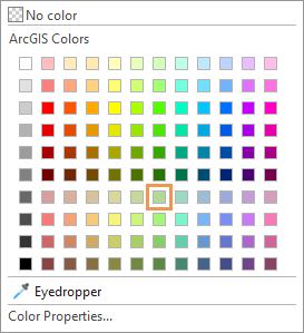 Farbpalette mit "Staubsalbeigrün" (Zeile 7, Spalte 7)