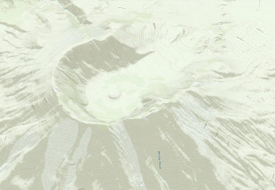 Krater des Mount St. Helens