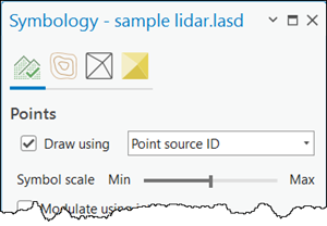 Bereich "Symbolisierung" für einen LAS-Dataset-Layer