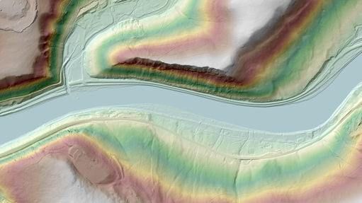 Hydrologisch umgesetztes DEM