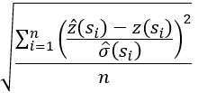 Root Mean Square Standardized-Fehler