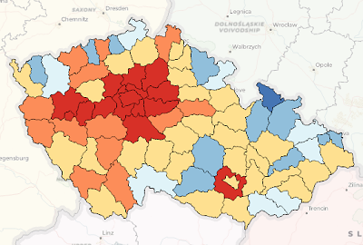 Beispiel für eine Symbolisierung mit abgestuften Farben