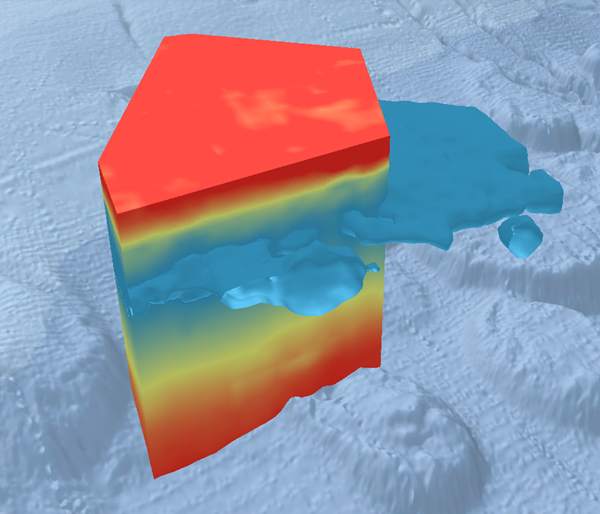 Beispiel eines Voxel-Szenen-Layers mit Ausschnitten