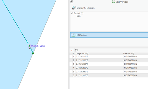 DepthsL vertex selected with the Edit Vertices tool