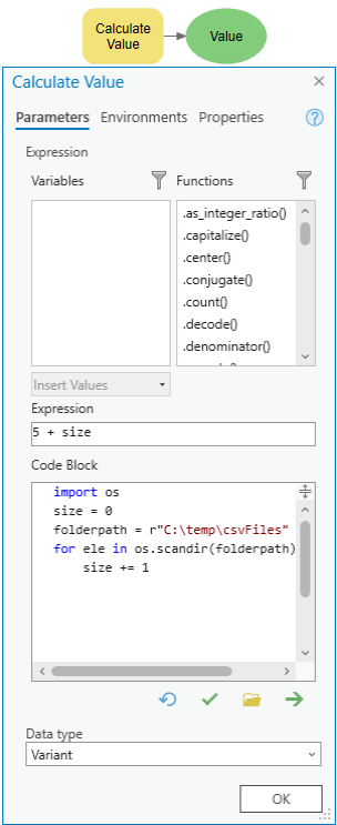 Verwendung von "Ausdruck" und "Codeblock"