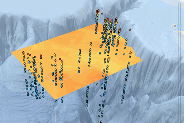 Geostatistischer Layer in einer Szenenansicht