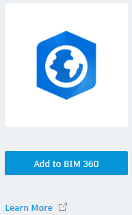 Option zum Hinzufügen von ArcGIS Pro zu BIM 360