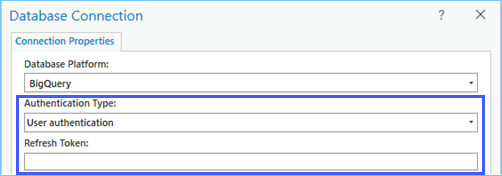 Benutzerauthentifizierung zum Herstellen der Verbindung zu BigQuery