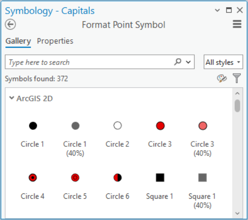 Modus "Symbol formatieren" des Bereichs "Symbolisierung"