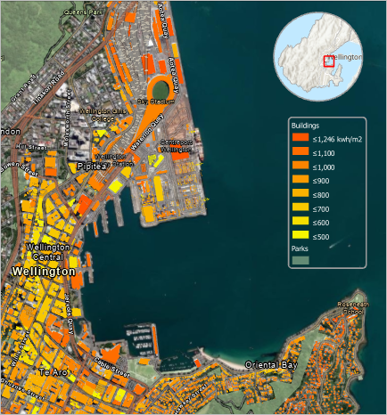 Layout zeigt die modifizierte Legende Layout zeigt die modifizierte Legende