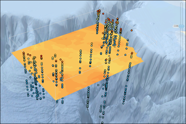 Geostatistischer Layer in 3D Geostatistischer Layer in 3D
