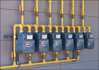 Pipeline-Netz eines Gasversorgungsunternehmens Pipeline-Netz eines Gasversorgungsunternehmens