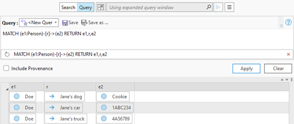 Es werden Beziehungen zurückgegeben, deren Ursprung eine "Person"-Entität ist. Es werden Beziehungen zurückgegeben, deren Ursprung eine "Person"-Entität ist.
