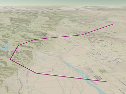 Linie auf dem Boden Linie auf dem Boden