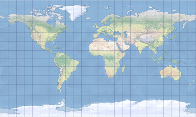 Ein Beispiel für die Compact Miller-Projektion Ein Beispiel für die Compact Miller-Projektion