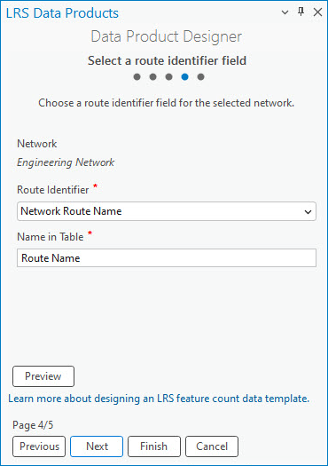 Wählen Sie ein Routenkennungsfeld für das ausgewählte Netzwerk aus. Wählen Sie ein Routenkennungsfeld für das ausgewählte Netzwerk aus.