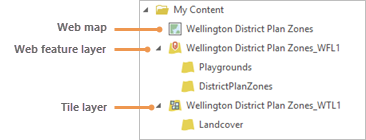 Liste der Webkarte und der neuen Web-Layer Liste der Webkarte und der neuen Web-Layer